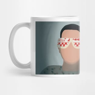 Minimal Elevens pizza blocker glasses - inspired by Stranger things Mug